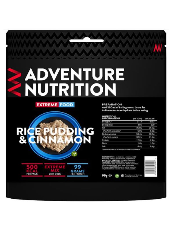 Rice Pudding & Cinnamon 500 Kcal: Tasty Freeze Dried Dessert